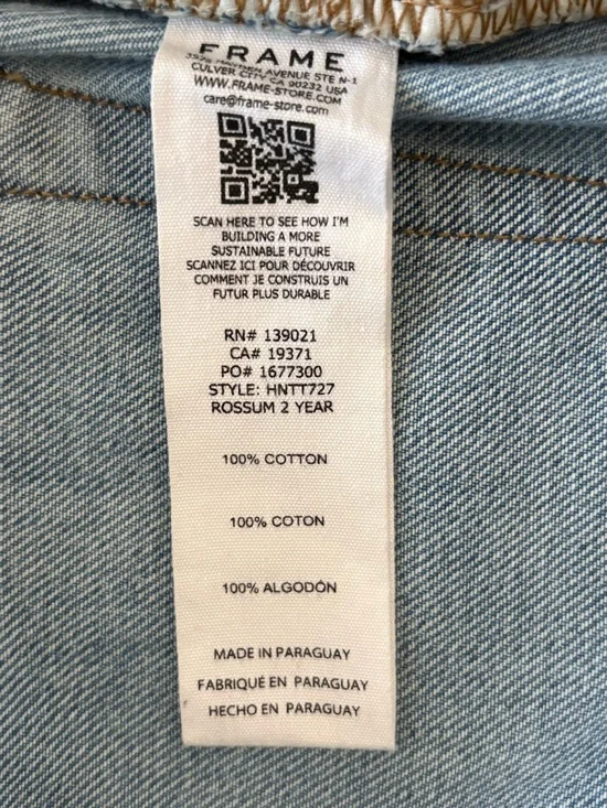 Frame Denim Long Barrel Jeans Divine Wash High Rise Size 29 NWT - Picture 9 of 10